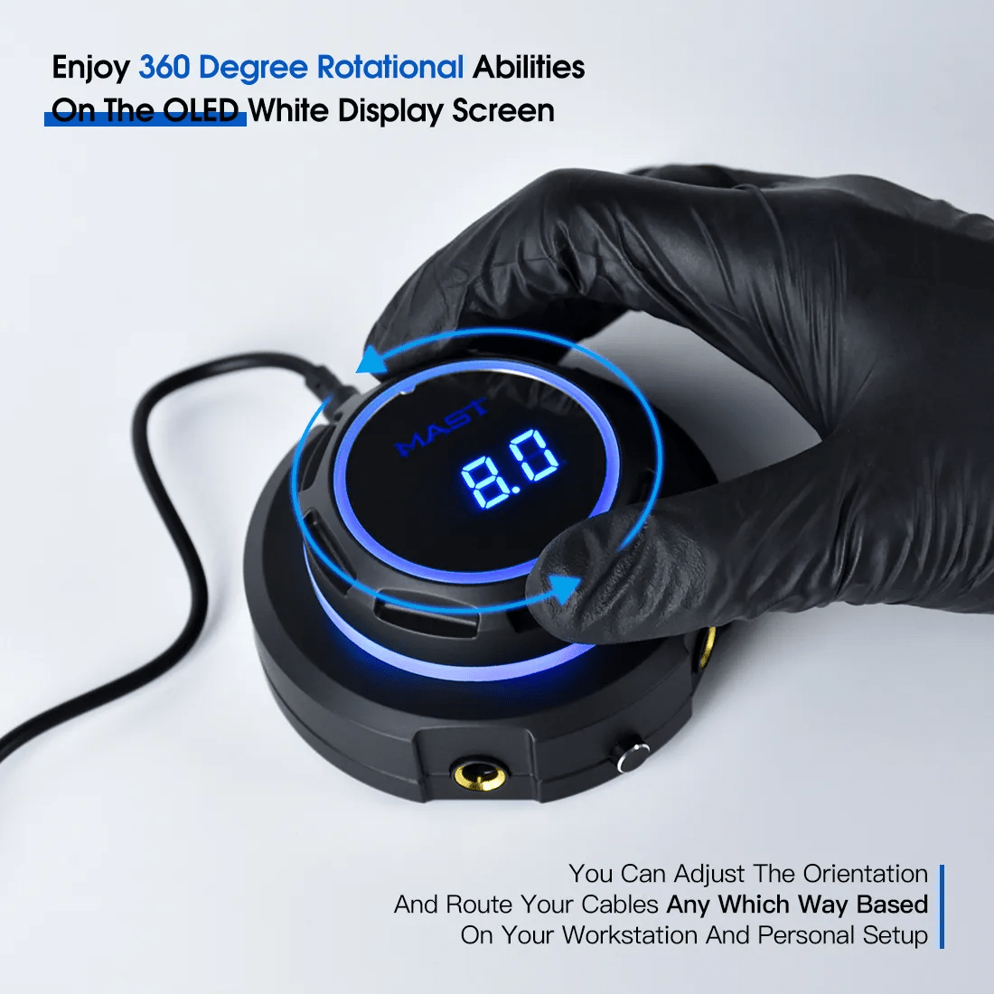 Dragonhawk Mast Halo Tattoo Power Supply Dual Mode Start - Up for Tattoo Machines - The Perma