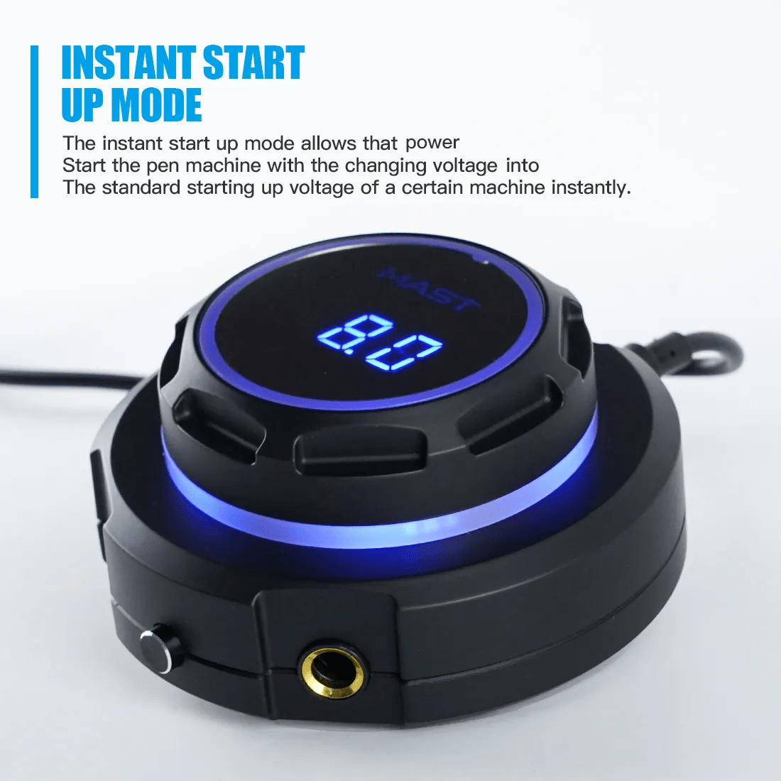 Dragonhawk Mast Halo Tattoo Power Supply Dual Mode Start - Up for Tattoo Machines - The Perma