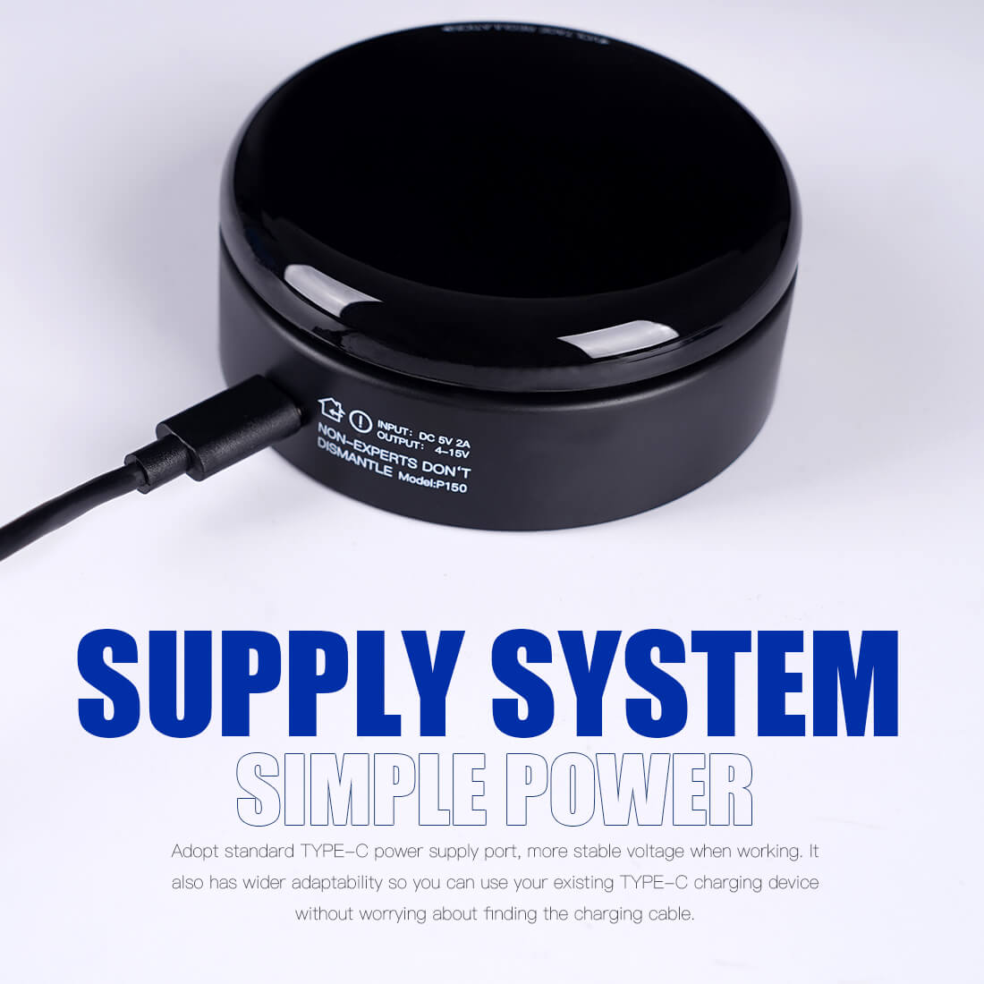 Mast Circle Tattoo Power Supply OLED Simple Power for Tattoo Machines - The Perma