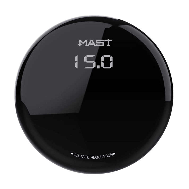 Mast Circle Tattoo Power Supply OLED Simple Power for Tattoo Machines - The Perma
